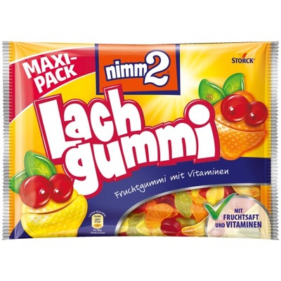 Żelki Owocowe Nimm2 LachGummi Śmiejżelki Storck 376 g