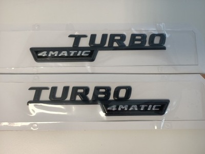 Emblemat błotnik TURBO 4MATIC Mercedes AMG SLK CLK