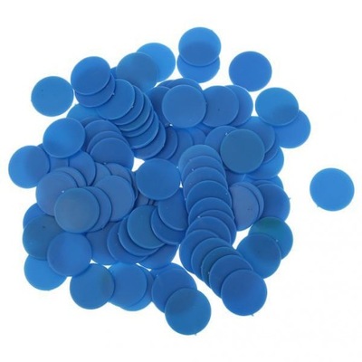 100 opaque plastic chips for