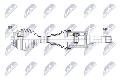 ПОЛУОСЬ ПРИВОДНАЯ BMW XDRIVE 5 GT F07, F07N 09-, 7 F0