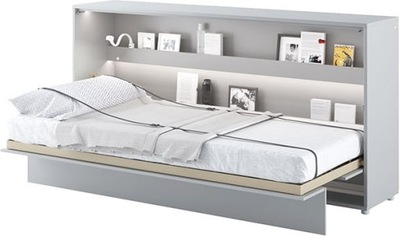 Półkotapczan Szary Poziomy 90x200 Bed Concept