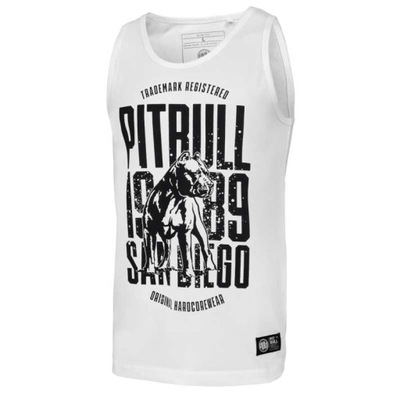 Koszulka Pit Bull Tank Top San Diego Dog biała XXL