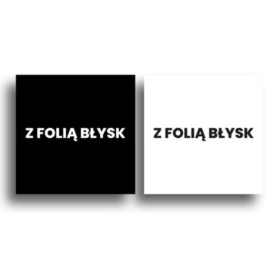 Wizytówki kwadratowe Folia Błysk 1000 sztuk