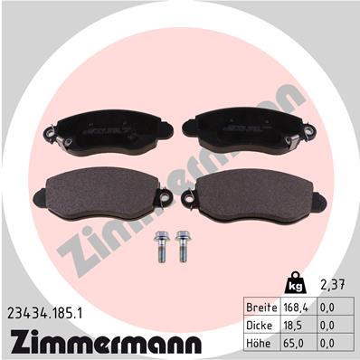 ZIMMERMANN 23434.185.1 ZAPATAS DE FRENADO  