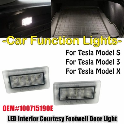 PARA TESLA MODELO X S 3 ILUMINACIÓN OTOCZENIA DIODO LUMINOSO LED DE PUERTA COCHE FOOTWELL AT  