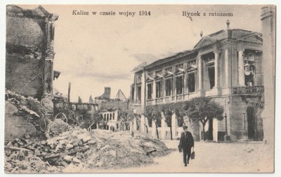 KALISZ. Kalisz w czasie wojny 1914 - Rynek