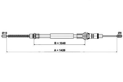 CABLE HAM RCZ RENAULT T MASTER 98-06 LEPR 243727-1  