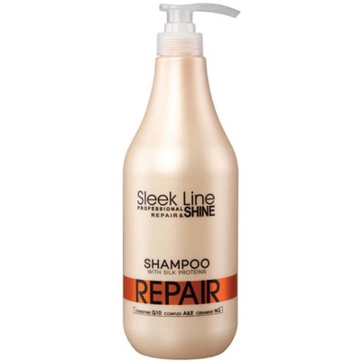 Stapiz Sleek Line Repair Shampoo szampon z jedwabiem do włosów zniszczonych