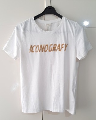 BAWELNIANA KOSZULKA T-SHIRT H&M |R. S