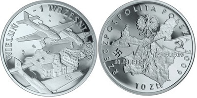 10 zł (2009) - 1 Września 1939 Wieluń