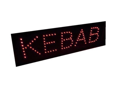 Reklama diodowa KEBAB 75x20 cm Zewnętrzna neon