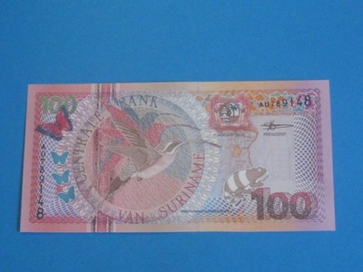 Surinam Banknot 100 Gulden 2000 UNC P-149