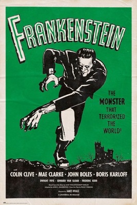 Plakat 61x91,5 cm z filmu Frankenstein oryginalny