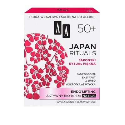 Krem przeciwstarzeniowy do twarzy AA Japan Rituals 50+ na noc 50 ml