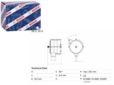 GENERATORIUS IVECO 110-16 A 110-16 AH 170-23 AH 180-23 AH 170-23 AHW 