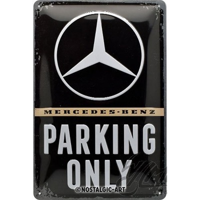 PLACA PLAKAT 20X30 MB PARKING ONLY 22276  