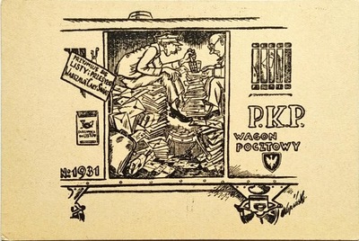 PKP WAGON POCZTOWY-LISTONOSZ 1931