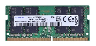 Samsung SODIMM 32GB DDR4 2Rx8 3200MHz PC4-25600 M471A4G43AB1-CWE