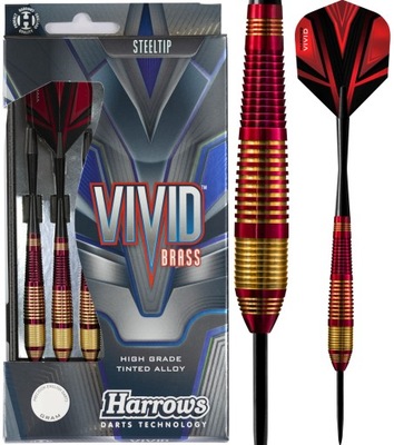 Lotki Rzutki Dart HARROWS Vivid Mosiężne STEEL 22g