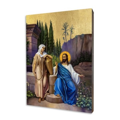 Jezus i Samarytanka, ikona religijna