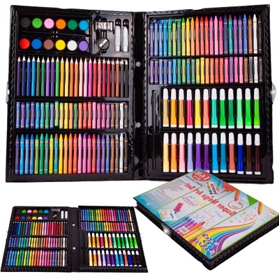 ZESTAW ARTYSTYCZNY DO RYSOWANIA MALOWANIA 168 ELE