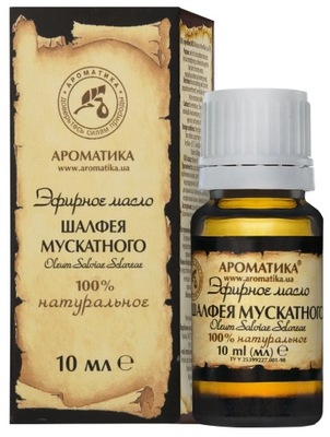 Olejek eteryczny z SZAŁWII MUSZKATOŁOWEJ 10ml AROMATIKA