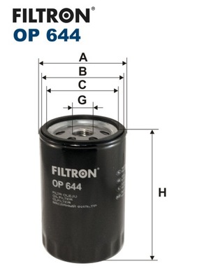 ФИЛЬТРON ФИЛЬТР МАСЛА OP644 DO CHRYSLER JEEP OPEL BMC