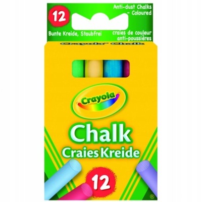 Crayola Kreda niepyląca kolorowa 12 szt