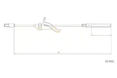 Cofle трос гальма ручного ford kuga 08- перед фото №1
