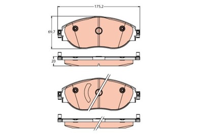 PADS BRAKE - SET GDB2219  