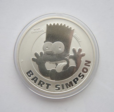 TUVALU 1 $ 2022 BART SIMPSON UNCJA SREBRO