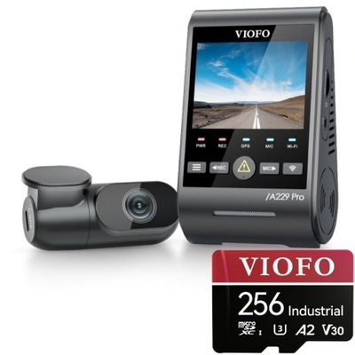 Wideorejestrator VIOFO A229 PRO 2CH STARVIS2 4K HDR + karta VIOFO 256GB