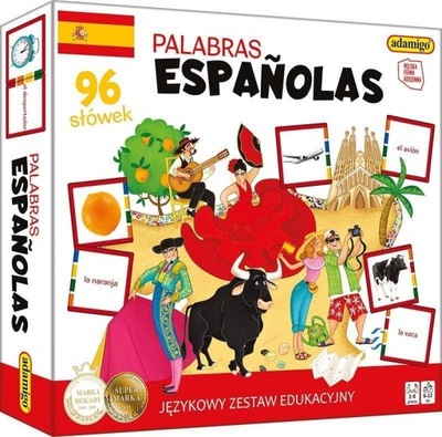 Hiszpański Dla Dzieci Palabras Espanolas Gra Edukacyjna Słówka 6+ Adamigo