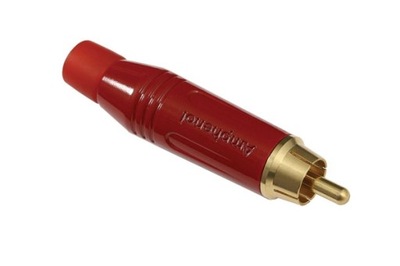 Amphenol ACPR-RED wtyk RCA na kabel, czerwony