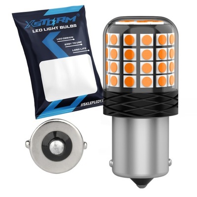 LUZ DE AUTOMÓVIL DIODO LUMINOSO LED XSTORM P21W POMARANCZOWA LUZ DIRECCIONAL  