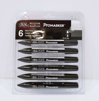 PROMARKER WINSOR&NEWTON 6 NEUTRAL KOMPLET