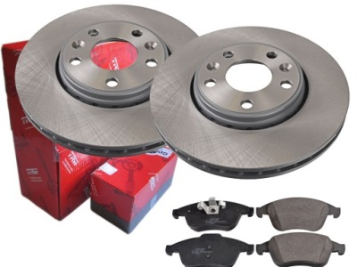 Гальмівні диски + гальмівні колодки trw перед renault latitude фото №1