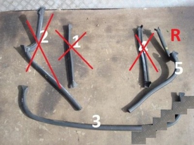 Bmw e46 прокладка pod капот жабо фото №1