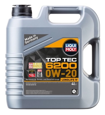 OLEJ LQM 0W-20 TOPTEC 6200 4L Olej silnikowy LIQUI MOLY 20788