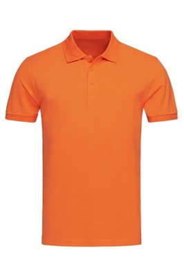 Koszulka polo męska pomarańczowa roz.S