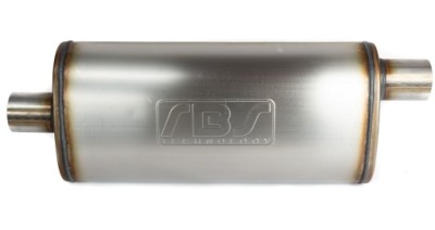 Гасник середній 2,5' 63mm center offset спортивний прямоток rbs технологія. фото №1