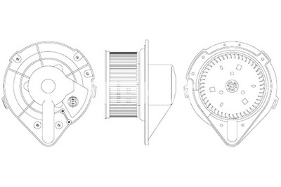 MAHLE VENTILIATORIUS PŪSTUVO AUDI 80 B3 90 B3 SEAT TOLEDO I VW CORRADO 