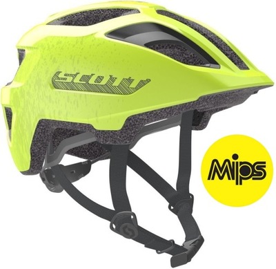 KASK SCOTT SPUNTO JUNIOR PLUS BLACK/YELLOW RC MIPS