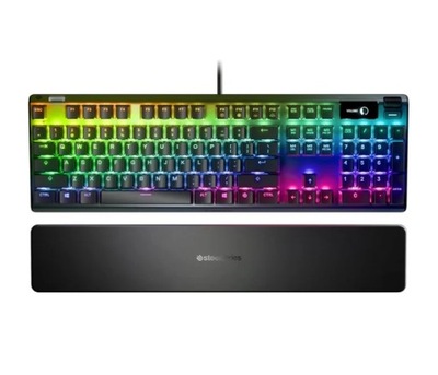 Klawiatura SteelSeries Apex 7 Red Switch RGB aluminium +podpórka