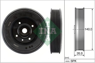 INA 544 0158 10 RUEDA PASOWE, EJE DE CIGÜEÑAL  