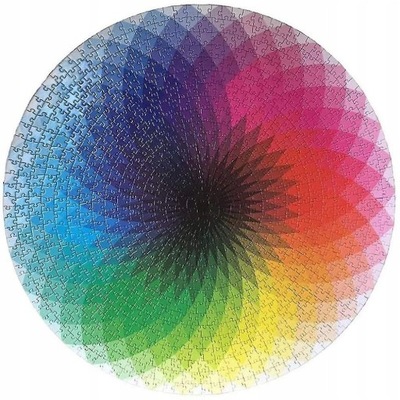 Round Gradient Color Rainbow Puzzle 1000 sztuk dla