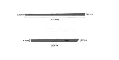 Накладки боковой левая 2 szt. alfa romeo 166 фото №1