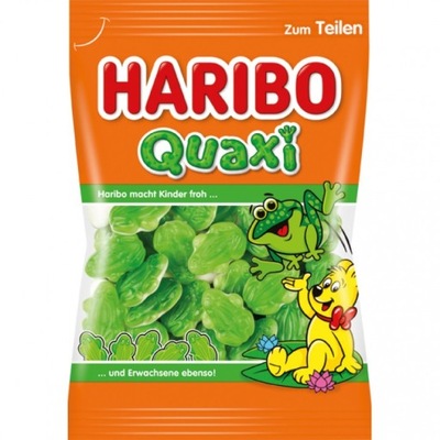 Haribo Quaxi żelki Żaby zielone z pianką 175 g DE