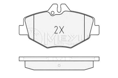 Meyle гальмівні колодки гальмівні mercedes перед w211 02- mey фото №1