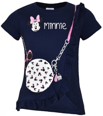 t-shirt bluzka MYSZKA MINNIE kieszonka 110